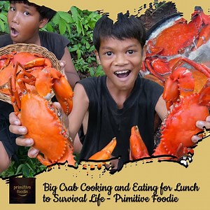 131K views · 780 reactions | Big Crab Cooking and Eating for Lunch to Survival Life - Primitive Foodie We live to eat sea crab, how about you? If yes, please like and follow what we are doing, thanks. | Primitive Foodie | Facebook