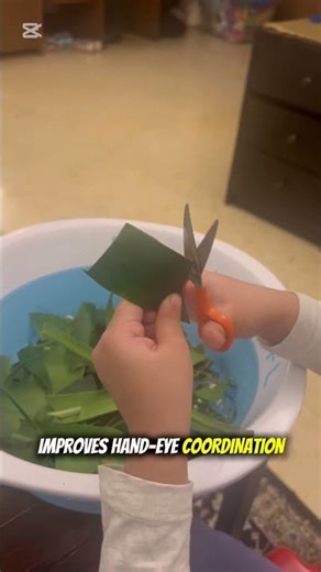 Cutting with scissor | Practical life skill | Montessori at home