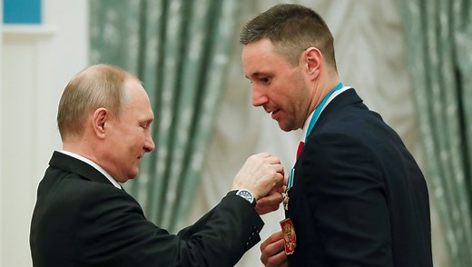Former NHLers among Russian Olympics athletes given state medals by Vladimir Putin