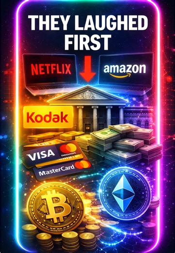 this pattern has destroyed industries before #crypto #blockchain #fintech #blockchaintechnology #cryptonews Every time a new technology appears, the industries in power say it will never work. The internet. Netflix. Amazon. Even digital photography. Financial systems have gone through this before too, from electronic transfers to credit cards to online payments. Now banks openly criticize crypto while quietly building blockchain infrastructure. Are we watching history repeat itself? Tag a friend