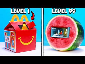 Level 1 to 100 SECRET LEGO Bases