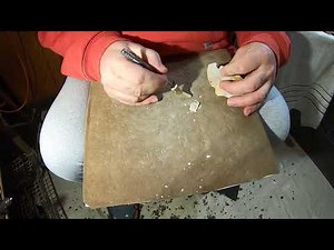 Notching experiment with spring loaded nail set.