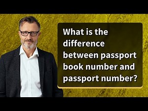 What is the difference between passport book number and passport number?
