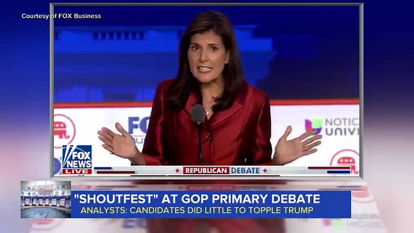 8.7K views · 112 reactions | SHOUTING MATCH AT 2ND GOP DEBATE: The 7 candidates in attendance traded insults while covering topics from China to gas prices, but notably absent was former President Trump. ABC’s Andrew Dymburt has highlights and post-debate analysis. | World News Now | Facebook