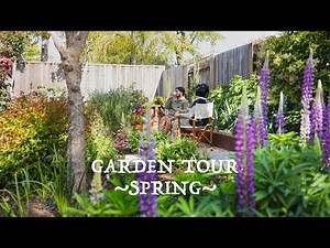 Garden Tour Spring｜Grow Vegetables & Flowers in Backyard｜Raised Beds Kitchen Garden｜Seasonal Eating