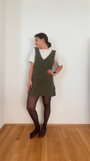 Victoria 🌿 on Instagram: "Heading out in my #cranberryknitdress ❤️‍🔥 Happy release day @made_in_lea.s 🫶🏻 I had the pleasure to test this pattern and I can highly recommend it if you are looking for a knitted dress! You can select the depth of your V neck and the shape of the skirt, so it fits your body type, which is usually my concern with this shape of a dress but the final fit is perfect 🙌🏻 Yarn: Wonderful bologna yarn from @from.white.to 🎄 Obsessed with the color and only needed 300gr