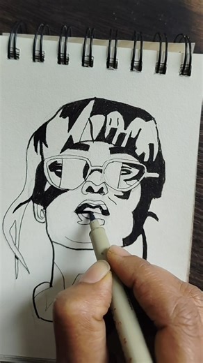 Quick MicroPen Sketch 🩶🖤 #micronpen #micronpensketch #dailysketch