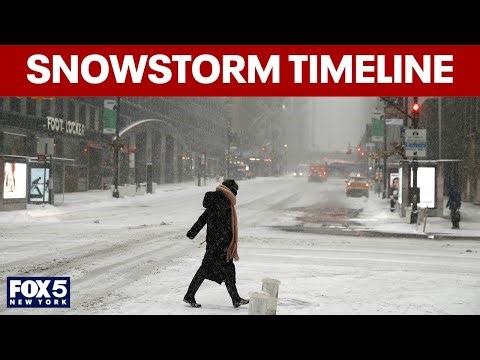 NYC weather timeline: When will snow be the heaviest?