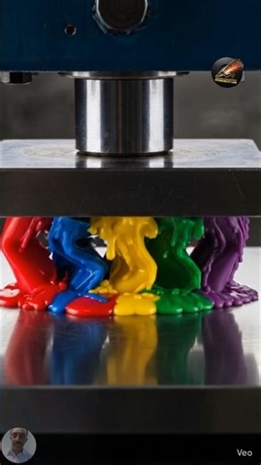 Hydraulic Press vs Rainbow Chalk & Slime Explosion | Satisfying Crush Compilation in Slow Motion