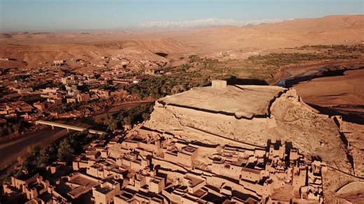 Exploring Morocco's Aït Benhaddou village with stunning drone views