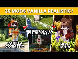 TOP 20 MODS MINECRAFT VANILLA REALISTIC FOR SURVIVAL | 1.20 - 1.21