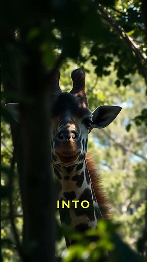 How Giraffes Trick Predators With Their Skin! #GiraffeSurvival #NaturePatterns