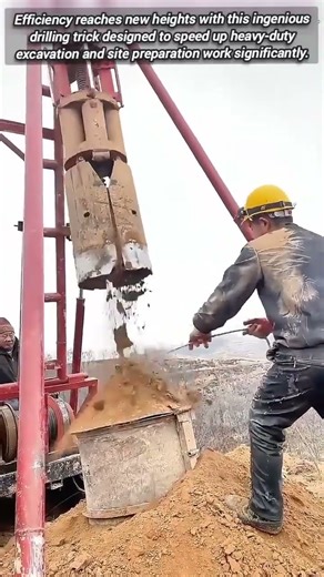 Genius Drilling Trick To Speed Up Professional Excavation Work