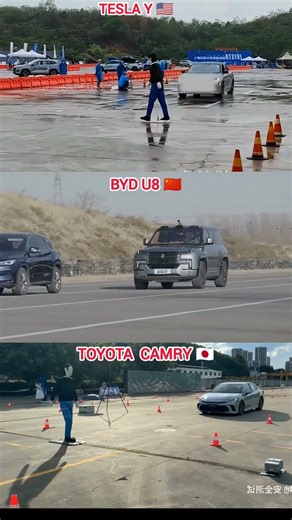 Tesla Y, BYD U8 and Toyota Camry: Smart Pedestrian AEB Test