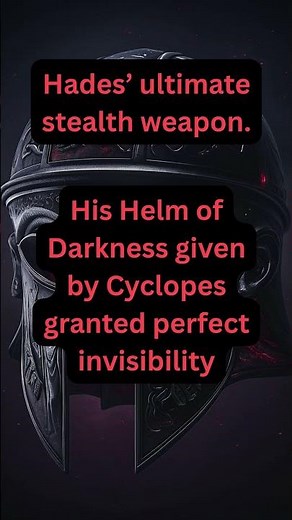 Greek Mythology - Hades - The Helm of Darkness #greekmythology