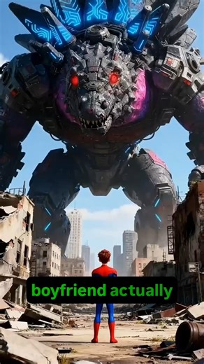 Spider-Man vs. Mecha-Monster: #shortvideo #usa #spiderman