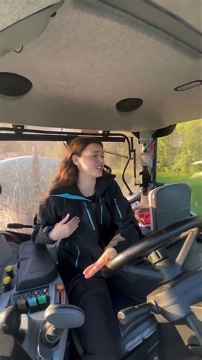 Strong girls drive strong tractors 🚜💪 #TractorGirl #FarmLife