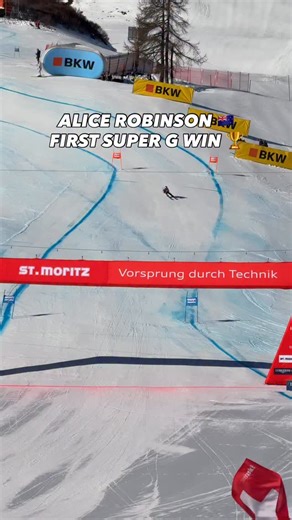 Alice Robinson 🇳🇿 claims her FIRST EVER SUPER G WIN with an amazing run in @st.moritzskiworldcup 🏆 #fisalpine #worldcupstmoritz | FIS Alpine World Cup Tour