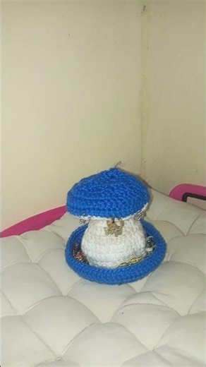 crotchet#crotchet mushroom jewelry holder#handmade#tutorial #crotchert for beginners#subscribe