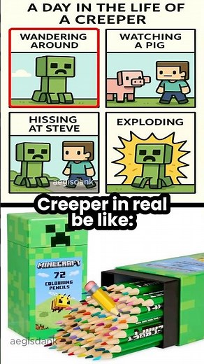 Creeper Day of life in Minecraft 👾