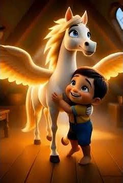 Flying Horse & Magic Brush 😱✨ Imaginary Kids #shorts #shortsfeed