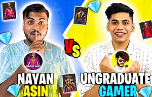NayanAsin Vs Ungraduate Gamer Collection Battle First Time Ever 😱- Garena Free Fire | Assassin Gaming