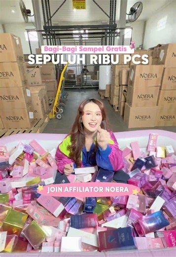 10.000 pcs sample gratis buat para Affiliator Noera🥳 Yuk buruan ajuin sample gratisnya sekarang😻✨ #NoerabyReisha #AffiliatorNoera