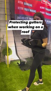 Not only will it catch the nails that fall or tools, but you won’t scratch the gutters! #contractor #construction #tools #diy #roofing | American Contractor