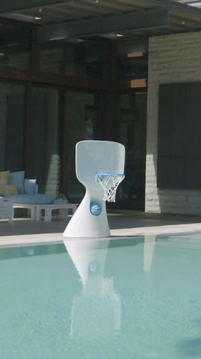 Introducing Hoopstr! 🏀 Be one of the first to score our new in-pool basketball goal when it ships in April! Pre-order today on ledgeloungers.com | Ledge Lounger