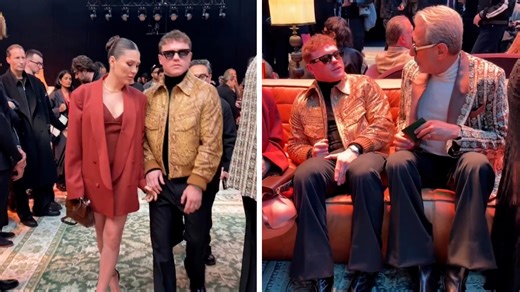Canelo Álvarez y su esposa brillan en la semana de la moda en París
