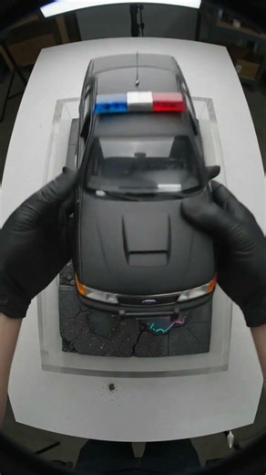 Freezing RoboCop’s OCP Cruiser in Solid Resin 🚓🤖🧊 #diy #robocop
