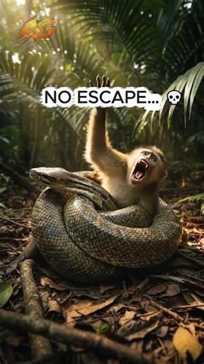 Monkey vs Snake… Escape or Death!