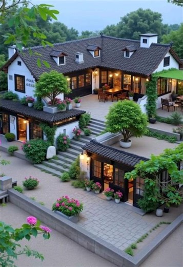 Beautiful Village House Design 🏡 | Peaceful Rural Living Ideas #home#shorts