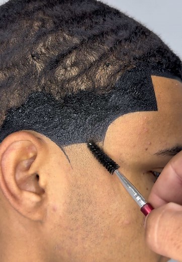 Corte americano com pigmentação detalhada 🎨🖌️