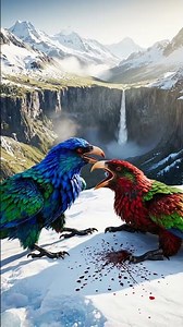 Watch the most bloody battle of birds on the top of a Himalayan mountain