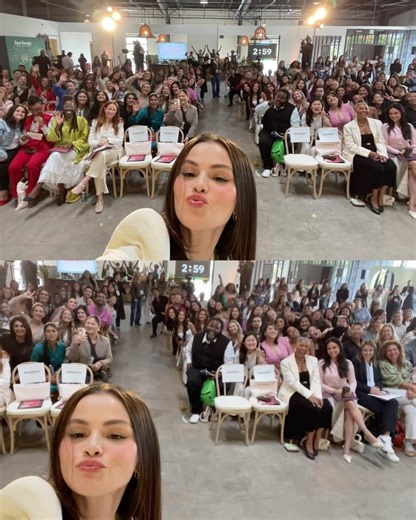 Selena Gomez on Instagram: "The best reminder of why we do what we do @rarebeauty 💌 I’m so happy I was able to surprise everyone at our fourth annual Mental Health Summit yesterday. We heard from some of the brightest minds in mental health-from experts to members of our community. Bringing these people together under one roof is truly one of my favorite experiences every year. Thank you to my Rare Beauty team for all the incredible work you do, and thank you to our speakers: @ecohen817 