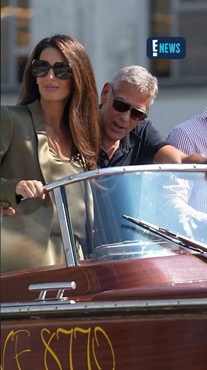 Amal Clooney and George Clooney ain't in LA, they arrived at the Venice International Film Festival.