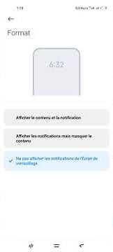 Masquer les notifications sur l'écran de verrouillage des XIAOMI et POCO