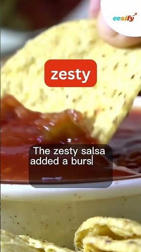 What is the meaning of Zesty? #shorts #vocabulary
