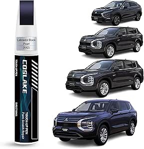 Car Touch Up Paint(Labrador Black Pearl(X42)) for Mitsubishi, Car Paint Scratch Repair Kit, Quick & Easy Solution to Repair, 2 in 1 Scratch Remover Pen with 2PCS Disposable Micro Applicators