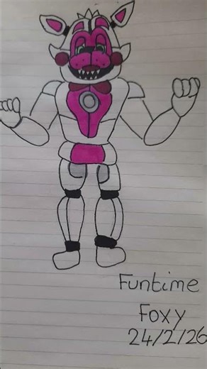 funtime foxy drawing