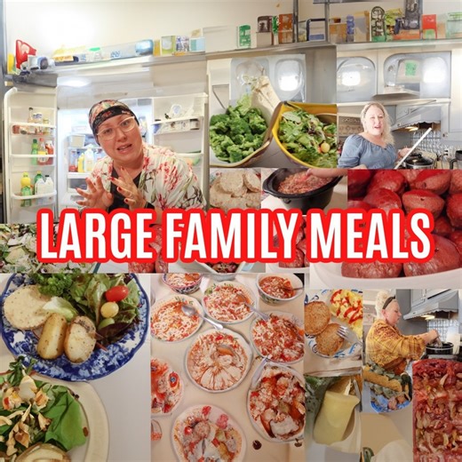 From Freezer to Table! Large Family Meals | Jamerrill Stewart, Large Family Table