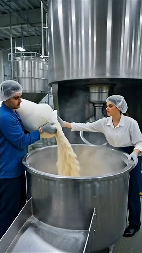 Inside a Modern Bread Factory | Giant Industrial Dough Mixing Process
