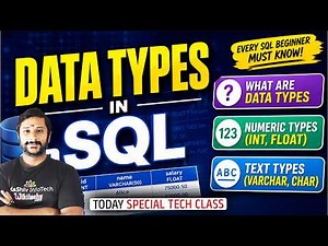 🔴 LIVE: Data Types in SQL Explained 🚀 (INT, FLOAT, VARCHAR, CHAR) | Kaashiv Infotech SQL