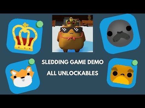 Sledding Game Demo ALL CHARACTERS/SECRETS GUIDE