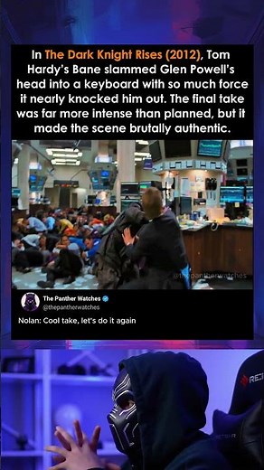 Bane’s Keyboard Slam Was So Real It Almost Took Out Glen Powell | Dark Knight Rises (2012)