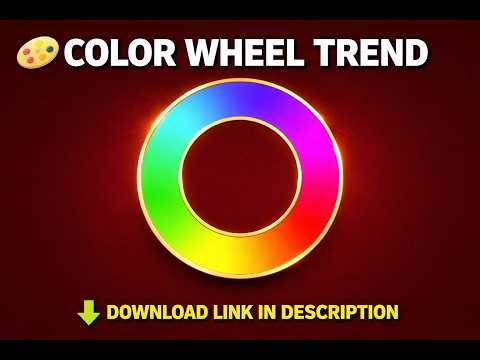 Color Wheel Trend Template | Green Screen Overlay | Viral Editing Trend