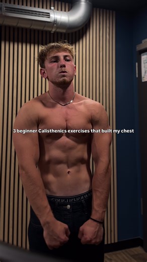 Build a massive chest with just 3 moves: ✅ Dips – slow negatives, deep stretch ✅ Pseudo Planche Pushups – lean forward, overload chest & shoulders ✅ Wide Pushups – go as wide and deep as possible Comment “GUIDE” to get my free Calisthenics Notion platform with routines, progressions, and tutorials. #chestday #chestworkout #calisthenics #gym #gymcontent