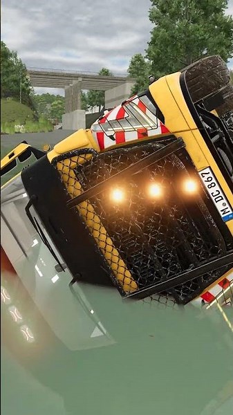 RESCUING FLIPPED VOLVO FH16 TIMBER TRUCK! 🚨 | Farming Simulator 25 #shorts #farmingsimulator