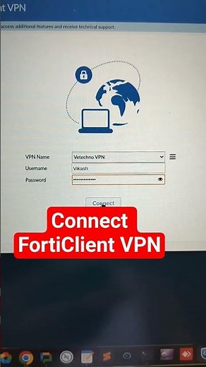 Connect FortiClient VPN